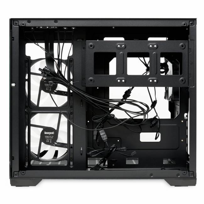 Корпус без блока питания HSPD F330-TGBK-ARGB — для бизнеса и офиса