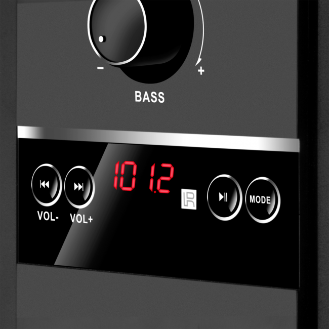 SVEN MS-1821, черный,  акустическая система 2.1, (44 Вт, Bluetooth, пульт, дисплей, FM, USB, SD) Sven SV-020774 — для бизнеса и офиса