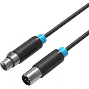 Кабель Vention аудио XLR M/XLR F - 3м Кабель Vention XLR(m)/XLR(f) - 3 м (BBFBI)