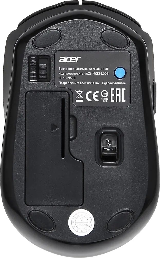 Мышь компьютерная ACER OMR050 (ZL.MCEEE.00B) — для бизнеса и офиса