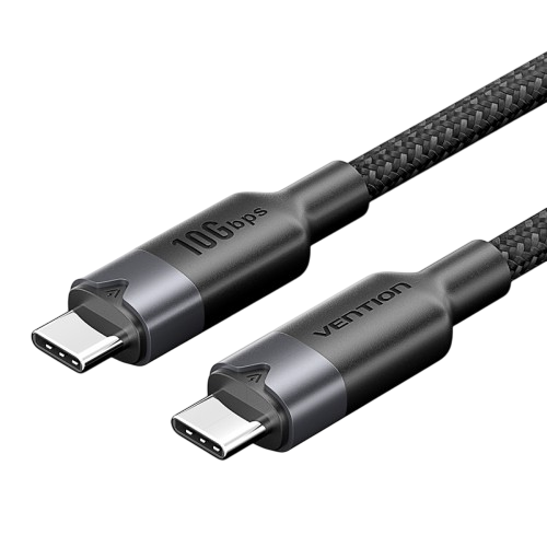 Кабель Vention USB 3.2 Gen2 CM/CM - 1м. Черный 5А PD100W, шт. Vention TRGBF — для бизнеса и офиса Кабель Vention USB 3.2 Gen2 CM/CM - 1м. Черный 5А PD100W, шт. Vention TRGBF — для бизнеса и офиса