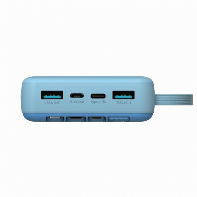 Портативный аккумулятор TOLT Lit LT-LI10S, 10000mAh, 22,5W, fast charging and PD, light blue TÖLT LT-LI10S — для бизнеса и офиса Портативный аккумулятор TOLT Lit LT-LI10S, 10000mAh, 22,5W, fast charging and PD, light blue TÖLT LT-LI10S — для бизнеса и офиса