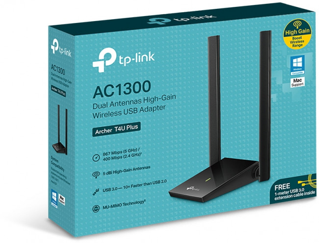 Адаптер Wi-Fi TP-Link Archer T4U Plus