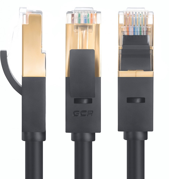 Greenconnect Патч-корд PROF прямой 0.1m, FTP медь кат.6, черный, позолоченные контакты и коннектор, 24 AWG, Deluxe GCR-LNCG626-0.1m, ethernet high speed 10 Гбит/с, RJ45, T568B Greenconnect RJ45(m) - RJ45(m) Cat. 6 F/UTP PVC 0.1м чёрный — для бизнеса и офиса Greenconnect Патч-корд PROF прямой 0.1m, FTP медь кат.6, черный, позолоченные контакты и коннектор, 24 AWG, Deluxe GCR-LNCG626-0.1m, ethernet high speed 10 Гбит/с, RJ45, T568B Greenconnect RJ45(m) - RJ45(m) Cat. 6 F/UTP PVC 0.1м чёрный — для бизнеса и офиса
