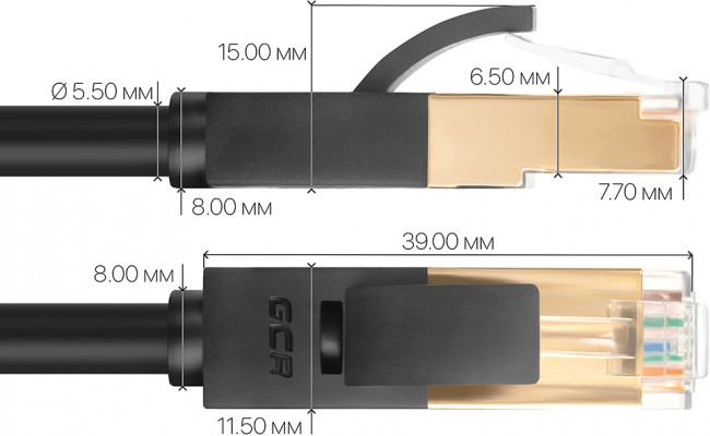 Greenconnect Патч-корд PROF прямой 0.1m, FTP медь кат.6, черный, позолоченные контакты и коннектор, 24 AWG, Deluxe GCR-LNCG626-0.1m, ethernet high speed 10 Гбит/с, RJ45, T568B Greenconnect RJ45(m) - RJ45(m) Cat. 6 F/UTP PVC 0.1м чёрный — для бизнеса и офиса Greenconnect Патч-корд PROF прямой 0.1m, FTP медь кат.6, черный, позолоченные контакты и коннектор, 24 AWG, Deluxe GCR-LNCG626-0.1m, ethernet high speed 10 Гбит/с, RJ45, T568B Greenconnect RJ45(m) - RJ45(m) Cat. 6 F/UTP PVC 0.1м чёрный — для бизнеса и офиса