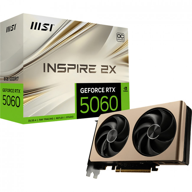 Видеокарта MSI GeForce RTX 5060 8G INSPIRE 2X OC — для бизнеса и офиса