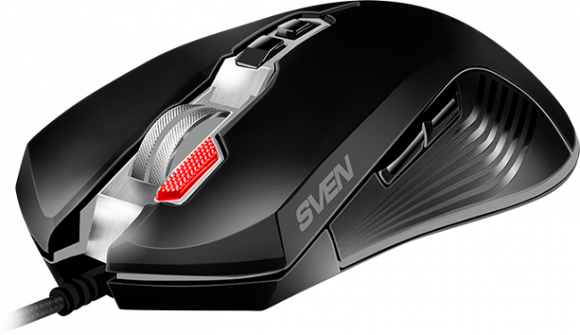 Игровая мышь SVEN RX-G850 (7+1кл. 500-6400 DPI, ПО, RGB подсветка, игров. упак) Sven RX-G850 — для бизнеса и офиса