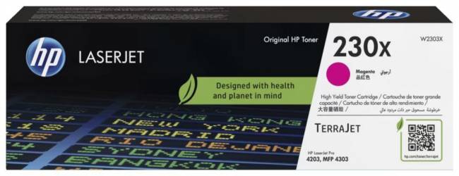 Тонер-картридж HP 230X (W2303X) — для бизнеса и офиса Тонер-картридж HP 230X (W2303X) — для бизнеса и офиса
