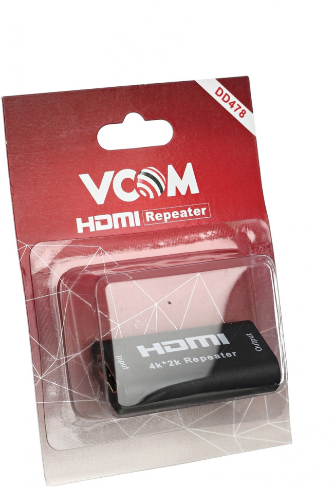 Усилитель (Repeater) HDMI сигнала до 40m VCOM <DD478> VCOM HDMI (f) - HDMI (f) 40м
