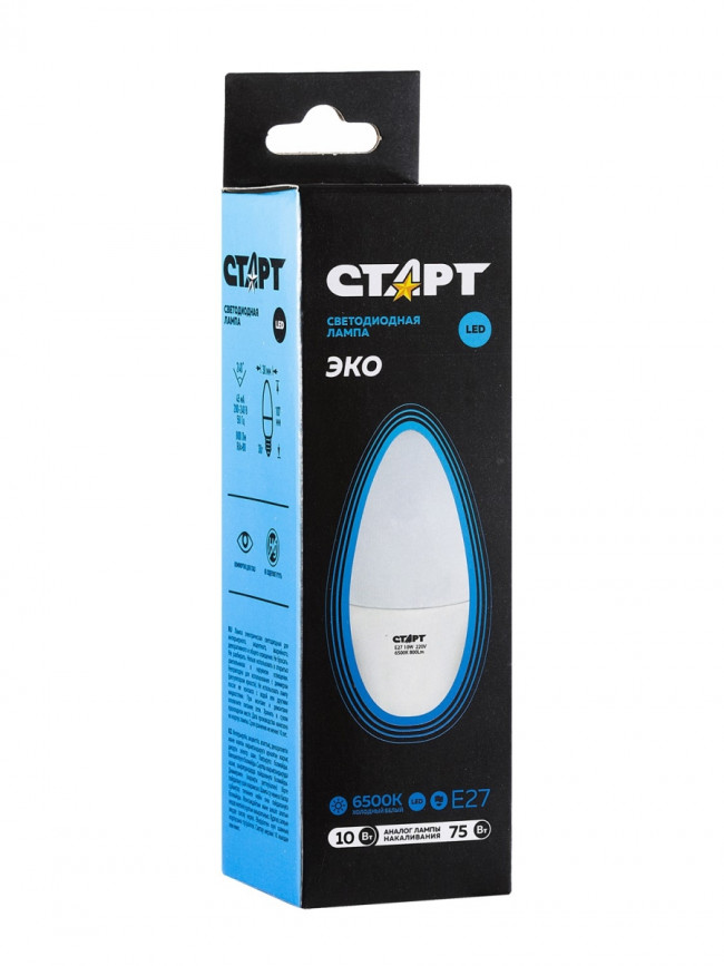 Лампа светодиодная СТАРТ свеча E27 10W 6500К Лампа светодиодная СТАРТ свеча E27 10W 6500К Лампа светодиодная СТАРТ свеча E27 10W 6500К Лампа светодиодная СТАРТ свеча E27 10W 6500К