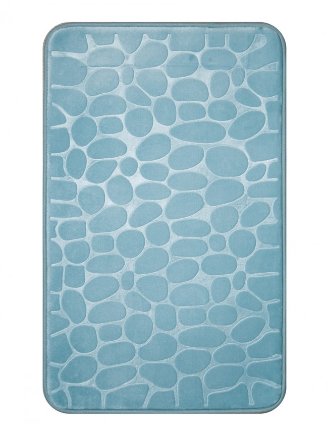 Коврик для ванной Коврик для ванной Albero 50х80 см, серый/аквамарин