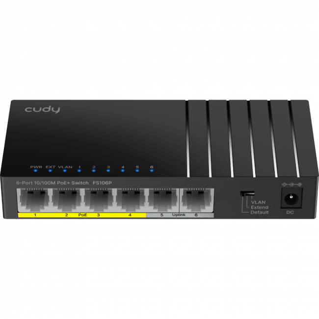 Коммутатор Cudy FS106P — для бизнеса и офиса