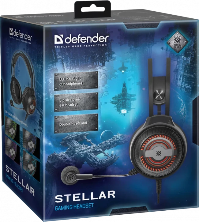 Defender Акустическая 2.0 система Stellar 6Вт, подсветка, питание от USB Defender 65043 Defender Акустическая 2.0 система Stellar 6Вт, подсветка, питание от USB Defender 65043