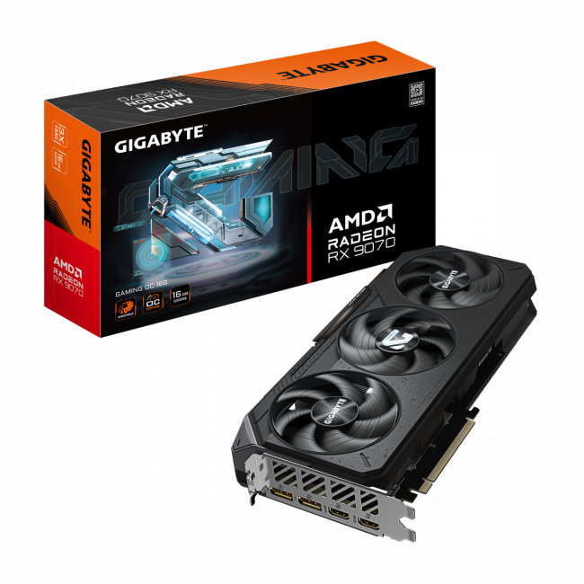 Видеокарта Видеокарта GIGABYTE GV-R9070GAMING OC-16GD — для бизнеса и офиса Видеокарта Видеокарта GIGABYTE GV-R9070GAMING OC-16GD — для бизнеса и офиса