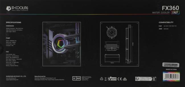 Система водяного охлаждения ID-COOLING FX360 INF — для бизнеса и офиса