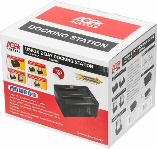 Док-станция для HDD AgeStar 3UBT8 — для бизнеса и офиса