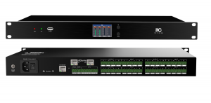 Цифровой аудиопроцессор (DSP), 16х аналоговых балансных входа, 16x аналоговых балансных выхода, интерфейс Dante 16х16, два высокоскоростных ЦАПа, подавление аккустической петли Guangdong BaoLun Electronics Co TS-P1616D