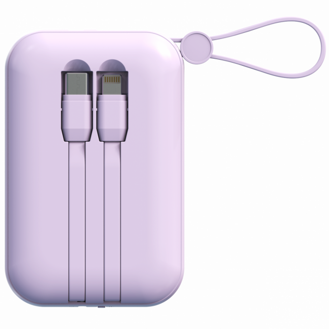 Портативный аккумулятор TOLT Lit LT-LL10T, 10000mAh, 22,5W, fast charging and PD, violet TÖLT LT-LL10T — для бизнеса и офиса Портативный аккумулятор TOLT Lit LT-LL10T, 10000mAh, 22,5W, fast charging and PD, violet TÖLT LT-LL10T — для бизнеса и офиса