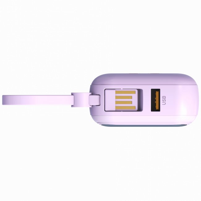 Портативный аккумулятор TOLT Lit LT-LL10T, 10000mAh, 22,5W, fast charging and PD, violet TÖLT LT-LL10T — для бизнеса и офиса