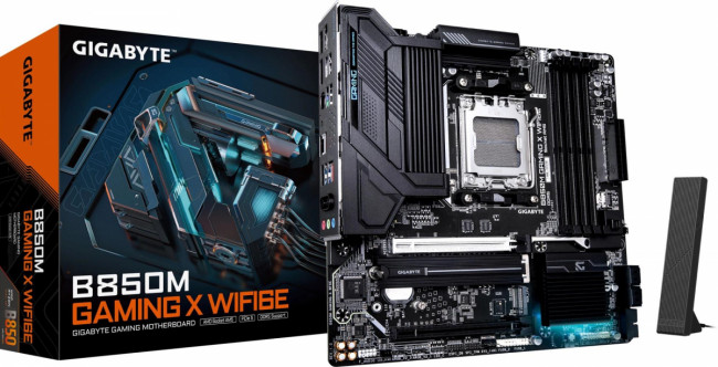 Материнская плата GIGABYTE B850M GAMING X WF6E — для бизнеса и офиса Материнская плата GIGABYTE B850M GAMING X WF6E — для бизнеса и офиса
