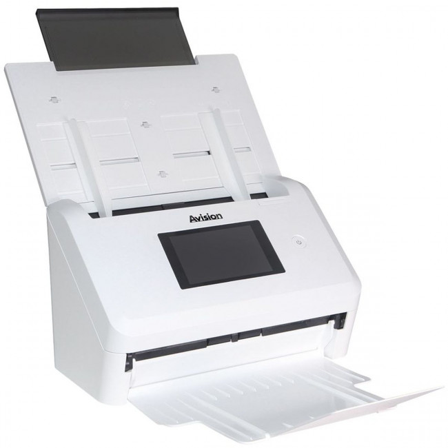 AN335WL Сетевой документ-сканер, цветной, двусторонний, 40 стр./мин, ADF 50, A4, сенсорный экран 4.3", USB 3.2, Ethernet, Wi-Fi, нагрузка 4 000 стр/день Avision 000-0981A-0KG — для бизнеса и офиса