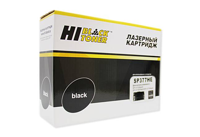 Картридж Hi-Black (HB-SP377HE) для Ricoh Aficio SP 377DNwX/SP377SFNwX/SP377SNwX, 6,4K — для бизнеса и офиса