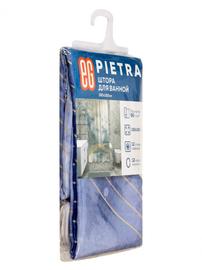 Штора для ванной Штора для ванной Pietra, 180х180 см
