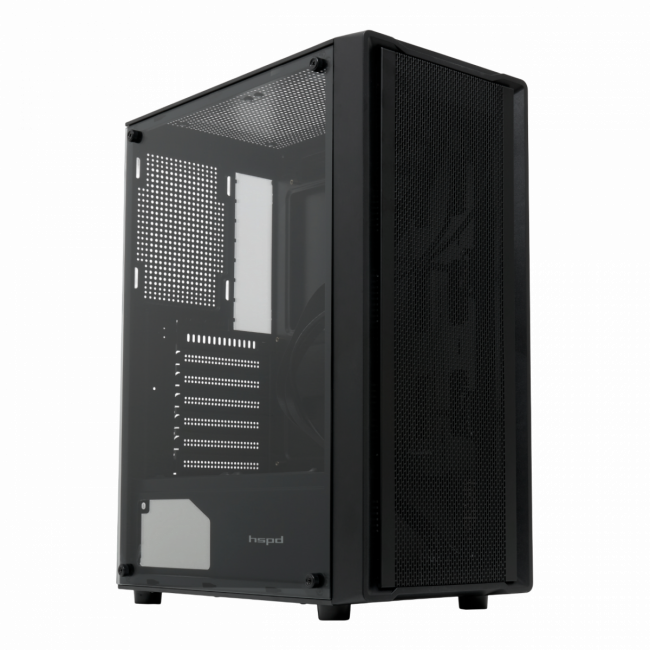 Корпус без блока питания HSPD M530-TGBK — для бизнеса и офиса