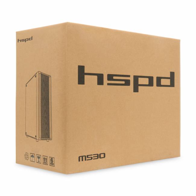 Корпус без блока питания HSPD M530-TGBK — для бизнеса и офиса
