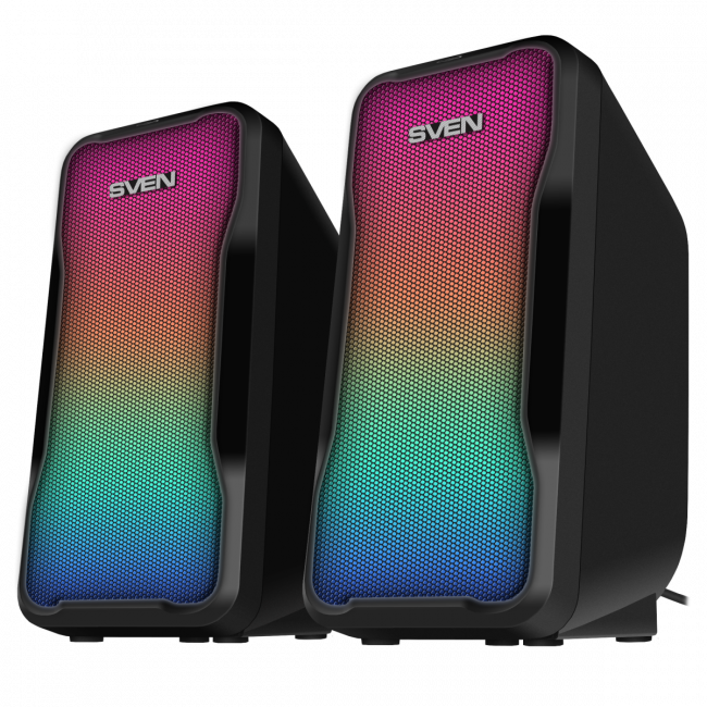 АС SVEN 435, черный (10 Вт, питание USB, Bluetooth, подсветка) Sven SV-020927 АС SVEN 435, черный (10 Вт, питание USB, Bluetooth, подсветка) Sven SV-020927