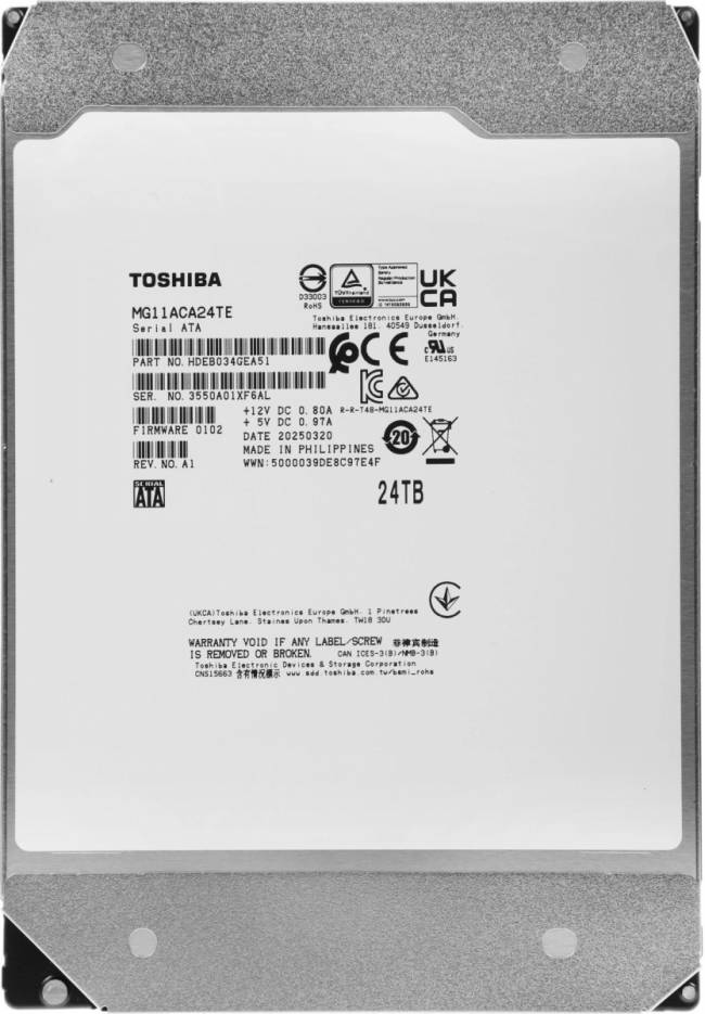 Жесткий диск Toshiba MG11ACA24TE — для бизнеса и офиса