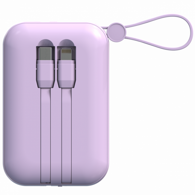 Портативный аккумулятор TOLT Lit LT-LM10T, 10000mAh, 22,5W, fast charging and PD, violet TÖLT LT-LM10T — для бизнеса и офиса Портативный аккумулятор TOLT Lit LT-LM10T, 10000mAh, 22,5W, fast charging and PD, violet TÖLT LT-LM10T — для бизнеса и офиса
