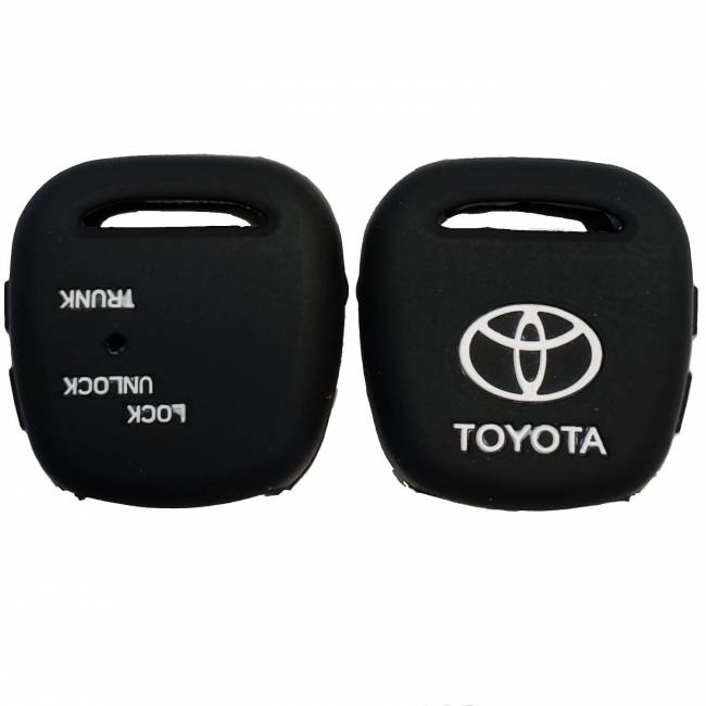 Чехол силиконовый невыкидного ключа TOYOTA 2 кнопки (с лого) — для бизнеса и офиса