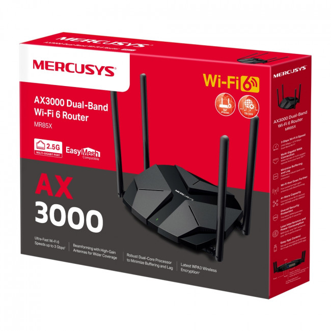 Маршрутизатор Mercusys MR85X — для бизнеса и офиса