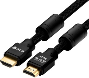 GCR Кабель 7.5m HDMI версия 2.0, HDR 4:2:2, Ultra HD, 4K 60 fps 60Hz/5K*30Hz, 3D, AUDIO, 18.0 Гбит/с, 28/28 AWG, OD7.8mm, тройной экран, черный нейлон, AL корпус черный, фер.кольца, GCR-52193 Greenconnect HDMI (m) - HDMI (m) 7.5м