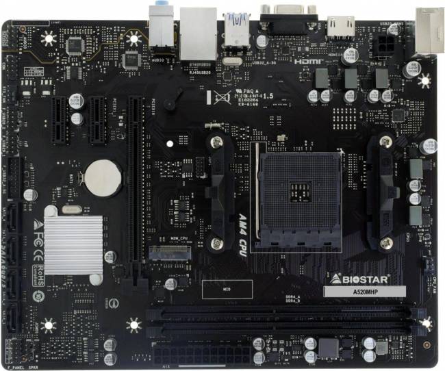 Материнская плата Biostar Microtech Netherlands B.V. A520MHP — для бизнеса и офиса
