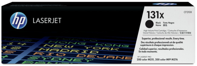 Тонер-картридж HP 131X Black Original LaserJet Print Cartridge (CF210X) — для бизнеса и офиса