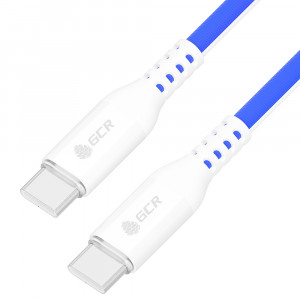 GCR Кабель 1.0m Type C-C POWER DELIVERY 18 W, быстрая зарядка, ТРИКОЛОР Россия, AL case белый, белый ПВХ, GCR-54961 Кабель Greenconnect 1 м (GCR-54961)