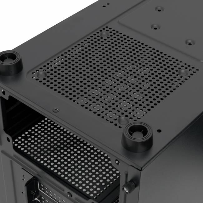 Корпус без блока питания HSPD M332-TGBK — для бизнеса и офиса Корпус без блока питания HSPD M332-TGBK — для бизнеса и офиса