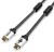 Кабель HDMI 3 м (HIGH speed, Metal gold, в чулке, в пакете) ATcom HDMI 2.0 (m) - HDMI 2.0 (m) 3 м — для бизнеса и офиса