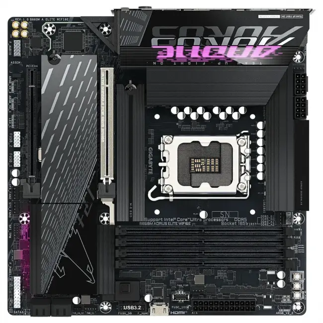 Материнская плата GIGABYTE B860M A ELITE WIFI6E — для бизнеса и офиса