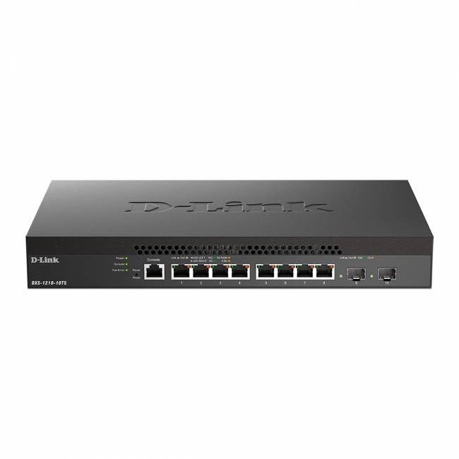 Управляемый коммутатор D-Link DXS-1210-10TS/B2A — для бизнеса и офиса