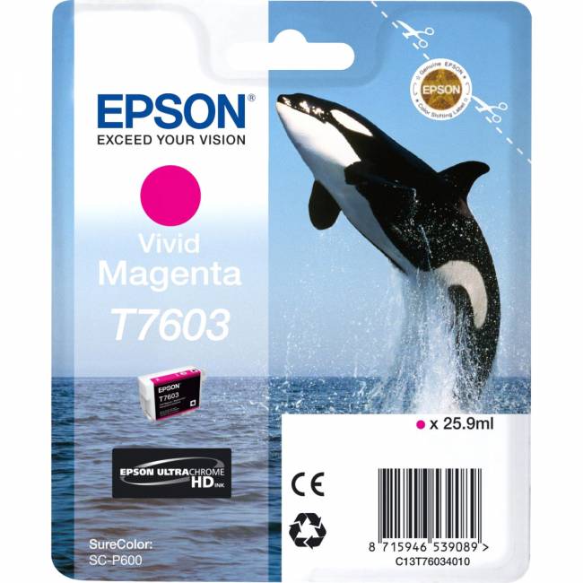 Картридж Epson T7603 (C13T76034010) — для бизнеса и офиса