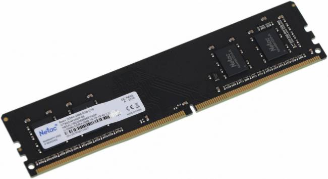 Память DDR4 8Gb 2666MHz Netac NTBSD4P26SP-08 — для бизнеса и офиса Память DDR4 8Gb 2666MHz Netac NTBSD4P26SP-08 — для бизнеса и офиса