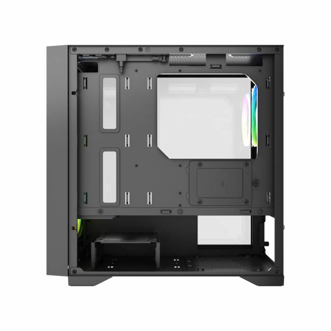 Корпус без блока питания HSPD M335-TGBK-ARGB — для бизнеса и офиса