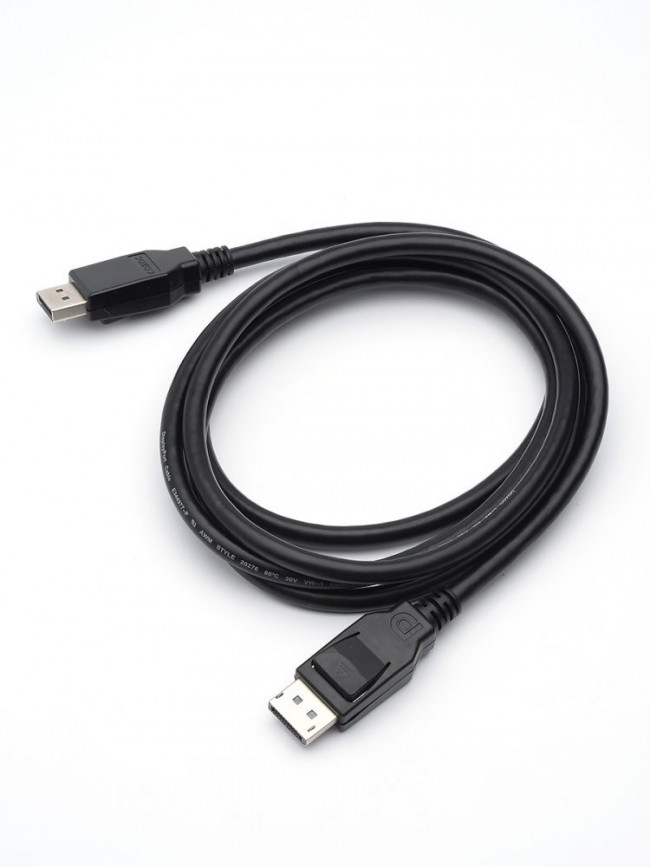 Кабель DisplayPort <=> DisplayPort 1.8 м, черный ATcom DisplayPort (m) - DisplayPort (m)  1,8 м, чёрный — для бизнеса и офиса