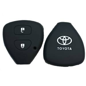 Чехол силиконовый невыкидного ключа TOYOTA 2 кнопки (с лого)