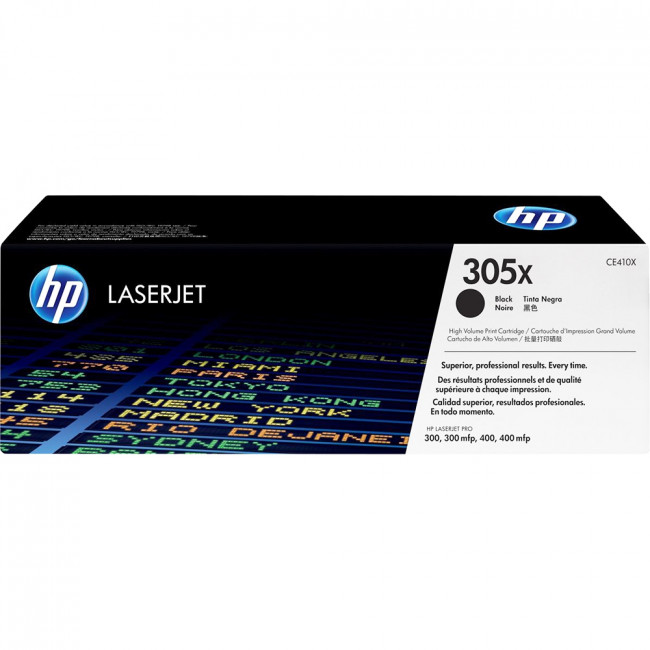 Тонер-картридж HP 305X Black Original LaserJet Toner Cartridge (CE410X) — для бизнеса и офиса