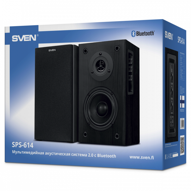 АС SVEN SPS-614, черный (40 Вт, Bluetooth) Sven SV-020262 — для бизнеса и офиса
