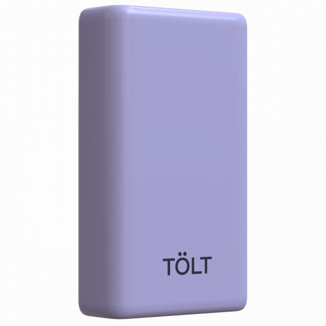 Портативный аккумулятор  TOLT Lit LT-LP10T, 10000mAh, 22,5W, fast charging and PD, violet TÖLT LT-LP10T — для бизнеса и офиса